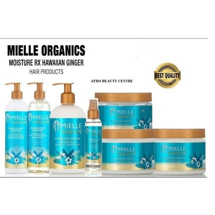 Mielle Bio Moisture Rx Hawaiian Ginger Hair Care Products Full Range