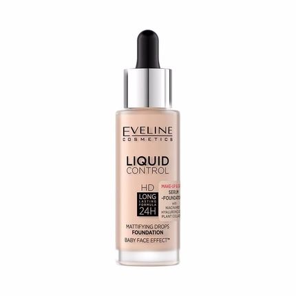 Eveline Cosmetics Liquid Control Hd Foundation With Niacinamide - 025 Light