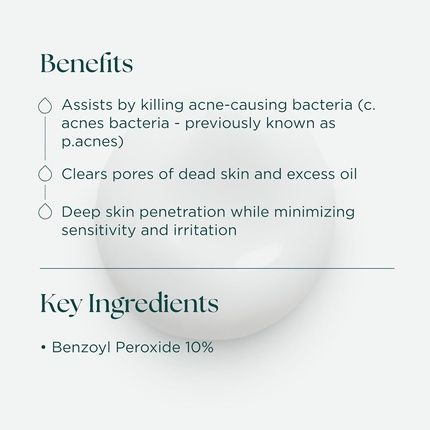 Marini Skinsolutions Benzoyl Peroxide Acne Treatment Lotion 5 Targets