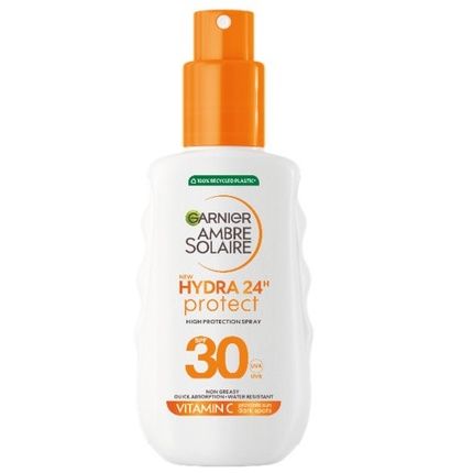 Garnier Ambre Solaire Hydra 24 Protect Spf30 Suncream Spray - 150Ml