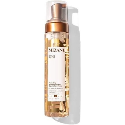 Mizani Styling Mousse For Wavy To Curly Hair - Preps Hair For Wraps And Wet Sets