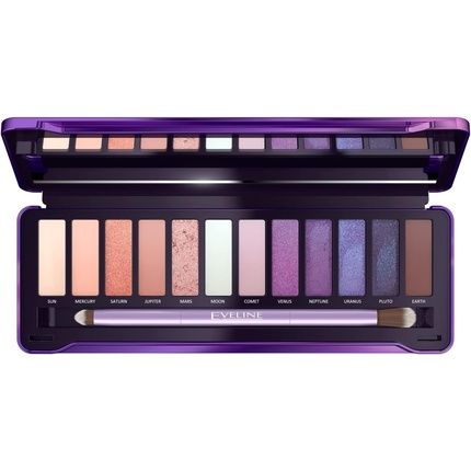 Eveline Cosmetics Mystic Galaxy Eyeshadow Palette - 12 Highly Pigmented Shades