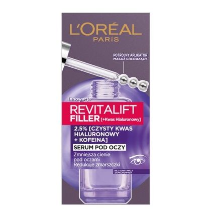 L'Oreal Revitalift Filler Eye Serum Reducing Wrinkles And Dark Circles 20Ml