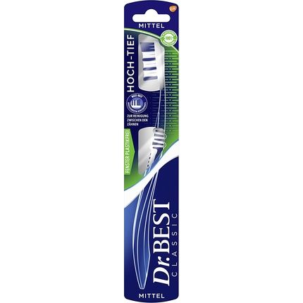 Dr. Best Hoch-Tief Toothbrush Medium With Curved Bristle Profile