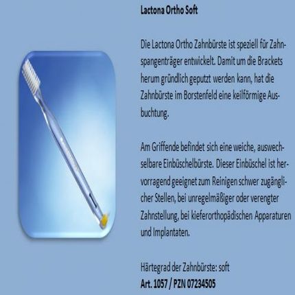 Lactona 102 Orthodontic Toothbrush