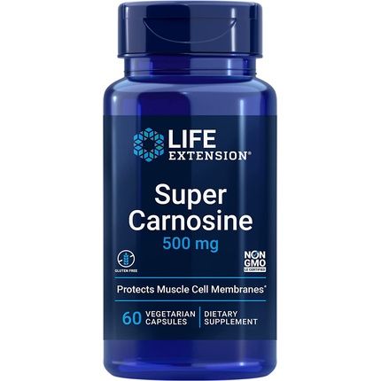 Life Extension Super Carnosine 500Mg Vegetarian Capsules 60 Count