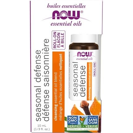 Now Foods Essential Oils Seasonal Defense Roll-On Non-Gmo Project Verified