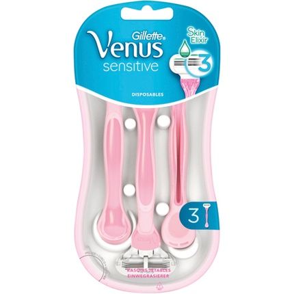 Gillette Women Disposable Venus Sensitive Skin Elixir 3 Pieces