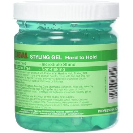 Clubman Hard To Hold Styling Gel 16Oz