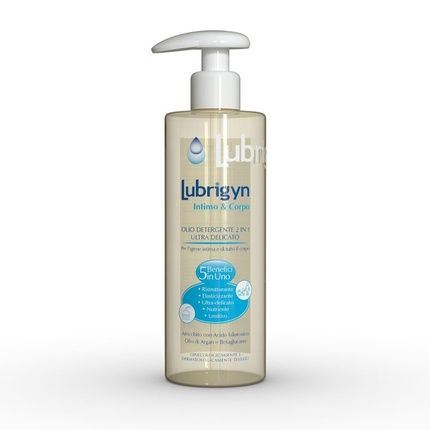 Lubrigyn Cleansing Oil 2 In 1 Ultra Gentle Intimate & Body 400Ml With Hyaluronic Acid