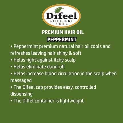 Difeel Premium Peppermint Oil Natural Hair Oil 235Ml