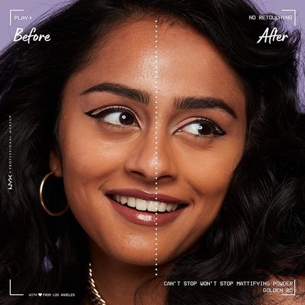Nyx Can'T Stop Won'T Stop Mattifying Pressed Powder Shade Light - Image 3