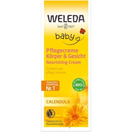 Weleda Bio Baby Calendula Body & Face Care Cream 30Ml - Natural Cosmetics Moisturizer For Dry Skin - Image 3