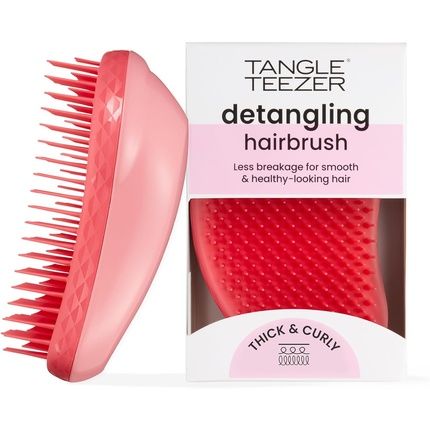 Tangle Teezer The Thick & Curly Detangling Hairbrush With Strong Two-Tiered Teeth