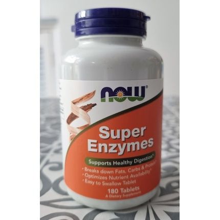 Now Foods Super Enzymes 180 Tablets Supports Healthy Digestion And Gut Health - Image 3