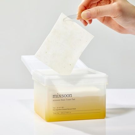 Mixsoon Bean Toner Pad Moisturizing Elasticity Exfoliation With Bean Extracts