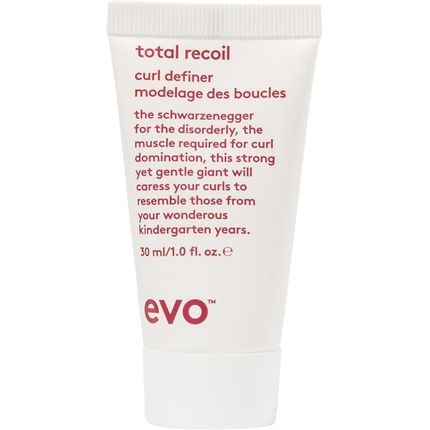 Evo Total Recoil Curl Definer Strong Hold Defining Cream - Enhances Natural Curls