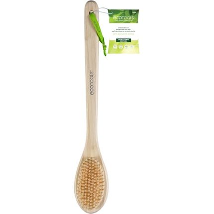 Ecotools Bamboo Bristle Bath Brush Single Sided Bristle Bath Brush