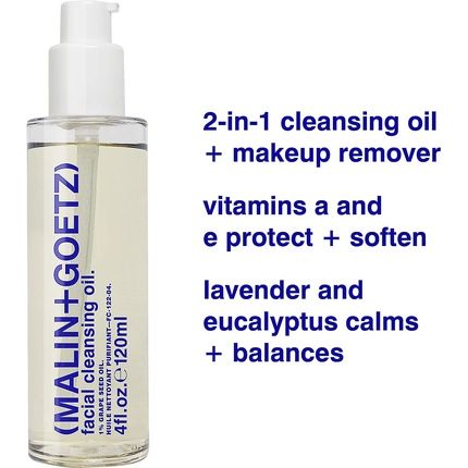 (Malin + Goetz) Facial Cleansing Oil For Women 4Oz Makeup Remover - Image 3