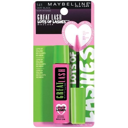 Maybelline Lots Of Lashes Washable Mascara 141 Very Black 0.43 Fl. Oz. (12.7 Ml) - Image 3