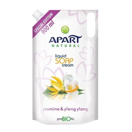 Apart Natural Prebiotic Refill Creamy Liquid Soap Jasmine & Ylang Ylang 900Ml