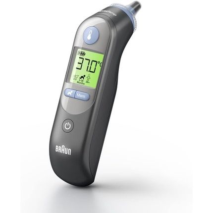 Braun Thermoscan 7 Ear Thermometer With Age Precision Technology Colour-Coded Digital Display Baby And Infant Friendly 6520 Black