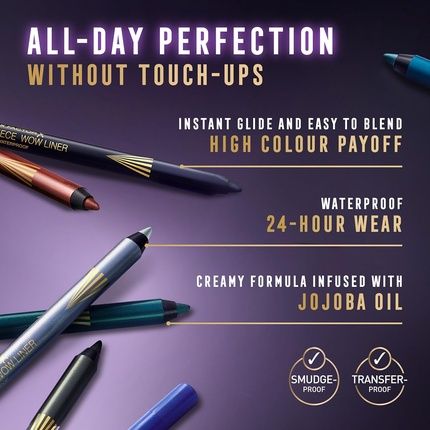 Max Factor Masterpiece Wow Liner Waterproof Vegan Eyeliner 24 Hours - Image 3