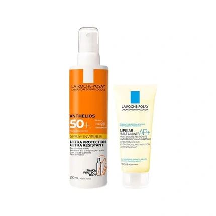 La Roche Posay Anthelios Sunscreen Spf 50 200 Ml And Lipikar Cleansing Oil Ap Anti-Redness 100 Ml