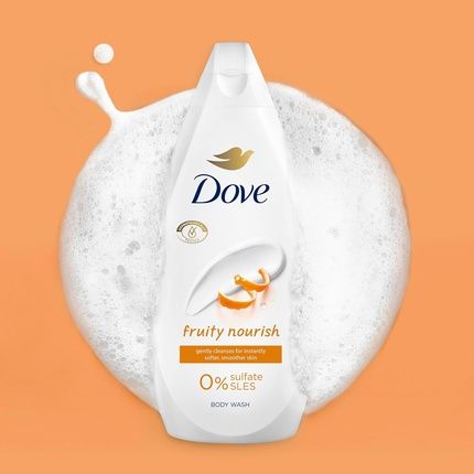 Dove Fruity Nourish Body Wash Gentle Cleansing For Soft Skin 450Ml