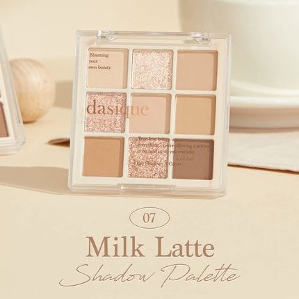 Dasique Shadow Palette #07 Milk Latte Cruelty-Free 9 Blendable Shades