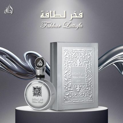 Lattafa Fakhar Platin Eau De Parfum For Men 100Ml - Spicy Woody Fragrance - Image 3