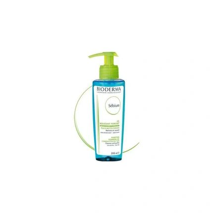 Bioderma Sebium Foaming Cleansing Gel 200Ml Purifying And Foaming Gel For Combination To Oily Skin