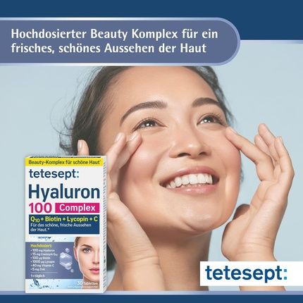 Tetesept Hyaluron 100 Complex Dietary Supplement 30 Tablets - Image 3