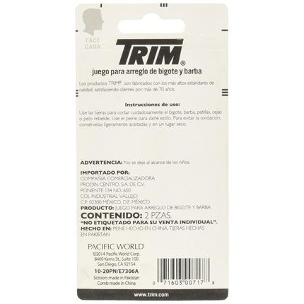 Trim Specialtycare Mustache/Beard Scissors And Comb