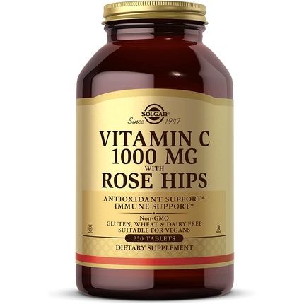 Solgar Vitamin C 1000Mg With Rose Hips Tablets 250 Count