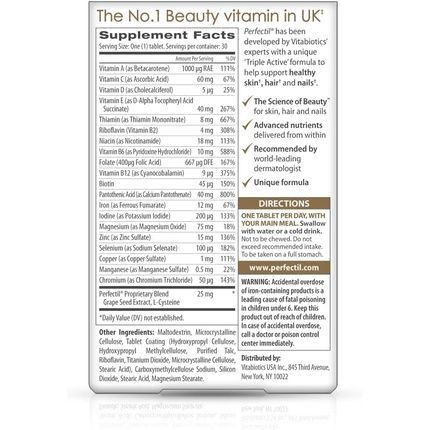 Perfectil Original Formula For Hair Skin And Nails 30 Count