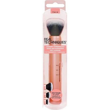 Real Techniques Slide 3-In-1 Makeup Brush For Foundation And Concealer Multicolor