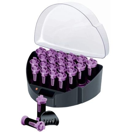 Remington Kf40E Heated Curlers With Easy-Clip System And Ion Technology - Pack Of 3 (19Mm, 22Mm, 27Mm) Black/Purple - Image 3