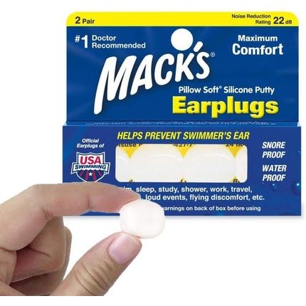 Macks Pillow Soft Silicone Ear Plugs