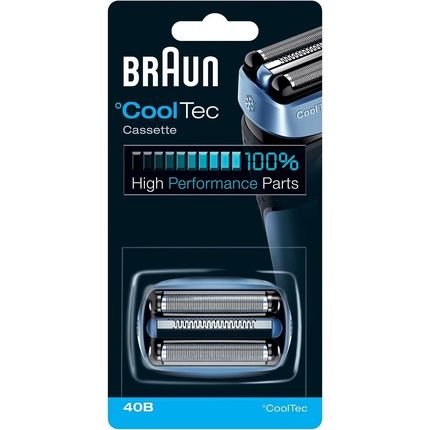 Braun Series 4 Electric Shaver Replacement Head Compatible With All Cooltec Electric Shavers 40B Blue