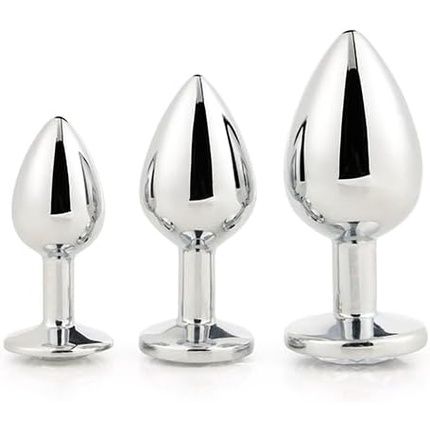 Dream Toys Gleaming Love Anal Plug Gray One Size