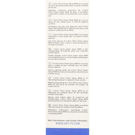 Hot V-Activ Penis Power Spray For Men 50Ml