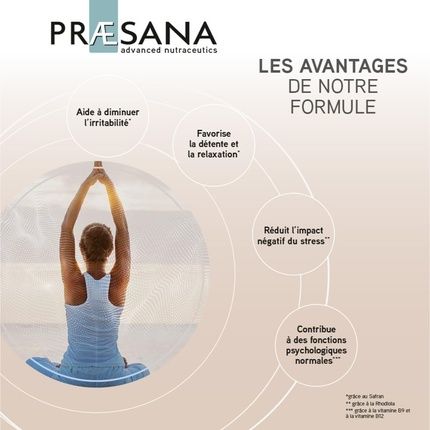 Praesana Relaxation Dietary Supplement Reduces Stress