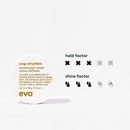 Evo Crop Strutters Construction Cream Medium Hold Smoothing Hair Cream - Image 3