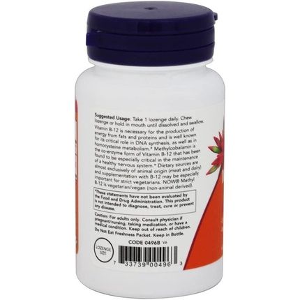 Now Foods Methyl B-12 5000Mcg 60 Lozenges - Uk Seller - Image 3