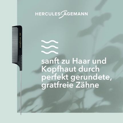 Hercules Sagemann Fine Metal Pin Tail Hair Comb 23.5Cm - Image 3