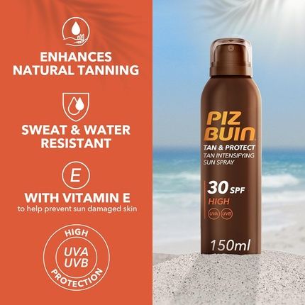 Piz Buin Tan And Protect Tan Accelerating Oil Spray Spf 30 High 150Ml