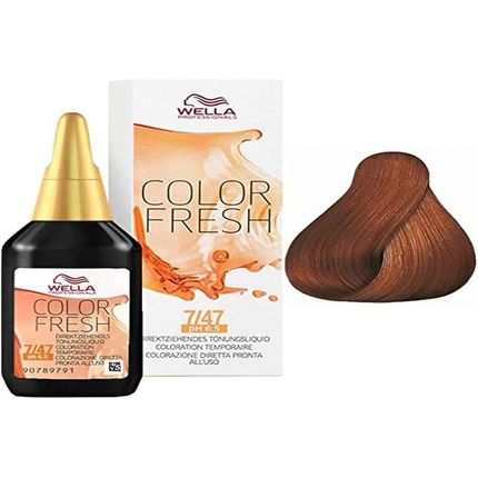 Wella Color Fresh 7/47 Medium Copper Blonde Sand 75Ml