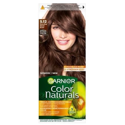Garnier Color Naturals Cream Hair Color 5.12 Cool Brown