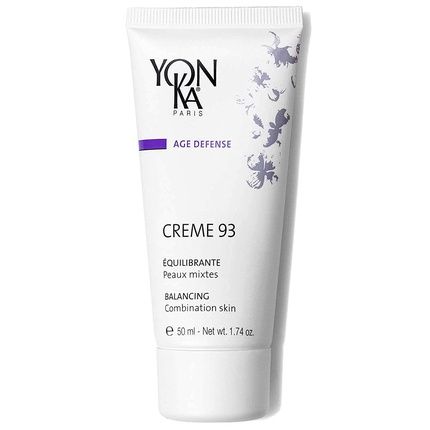 Yon-Ka Creme 93 Mattifying Moisturizer 50Ml Balancing Facial Cream For Combination Skin With Vitamins A,C And E Paraben-Free